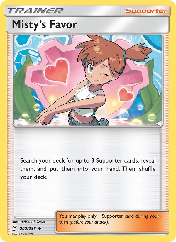 Misty’s Favor card from Unified Minds, number 202/236