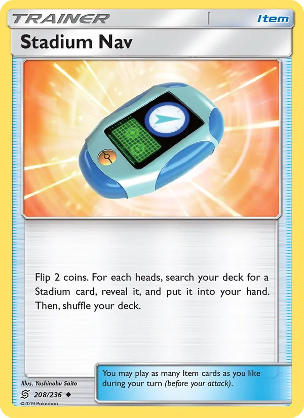Stadium Nav card from Unified Minds, number 208/236