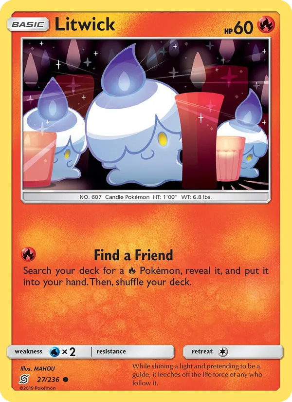 Litwick card from Unified Minds, number 27/236