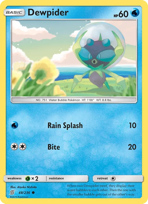 Dewpider card from Unified Minds, number 48/236