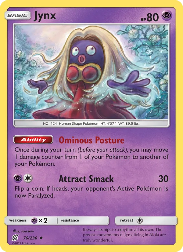 Jynx card from Unified Minds, number 76/236