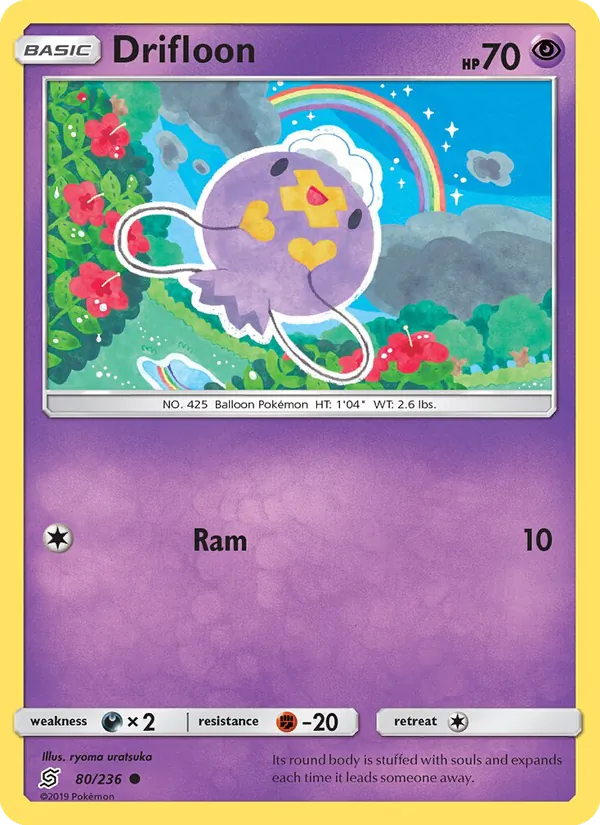 Drifloon card from Unified Minds, number 80/236