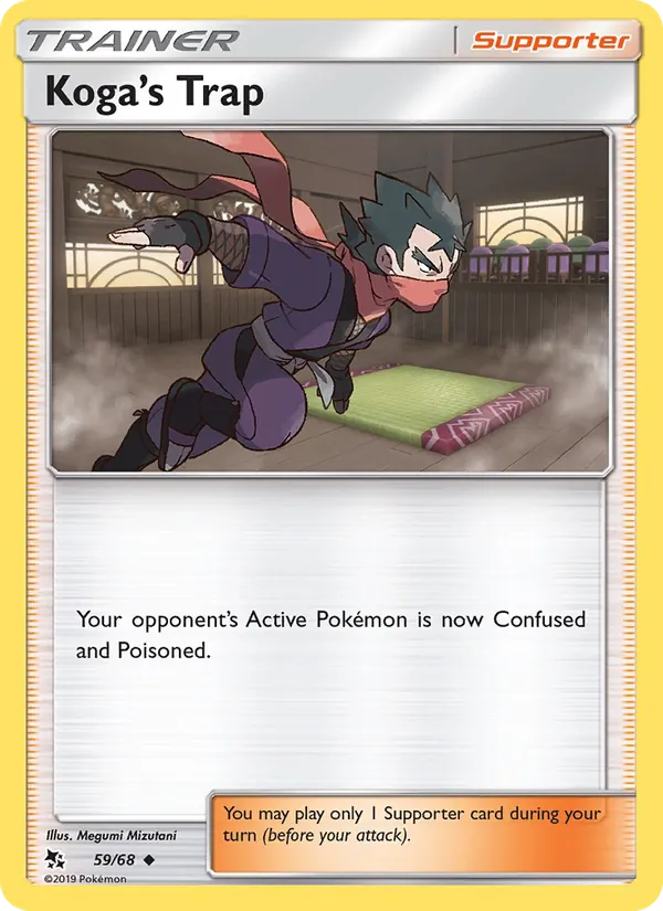 Koga’s Trap card from Hidden Fates, number 59/68