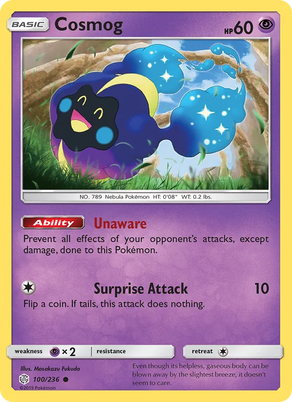 Cosmog card from Cosmic Eclipse, number 100/236