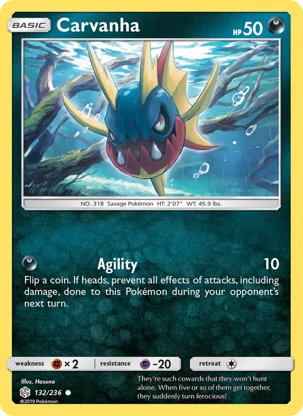 Carvanha card from Cosmic Eclipse, number 132/236