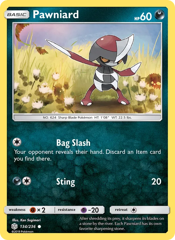 Pawniard card from Cosmic Eclipse, number 134/236