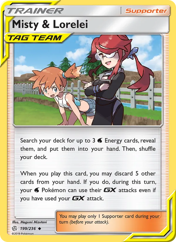 Misty & Lorelei card from Cosmic Eclipse, number 199/236