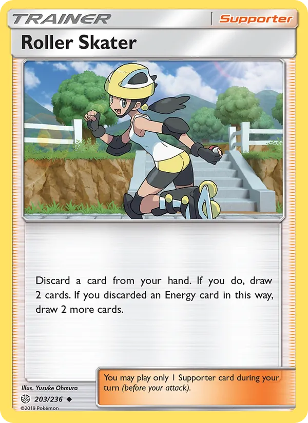 Roller Skater card from Cosmic Eclipse, number 203/236