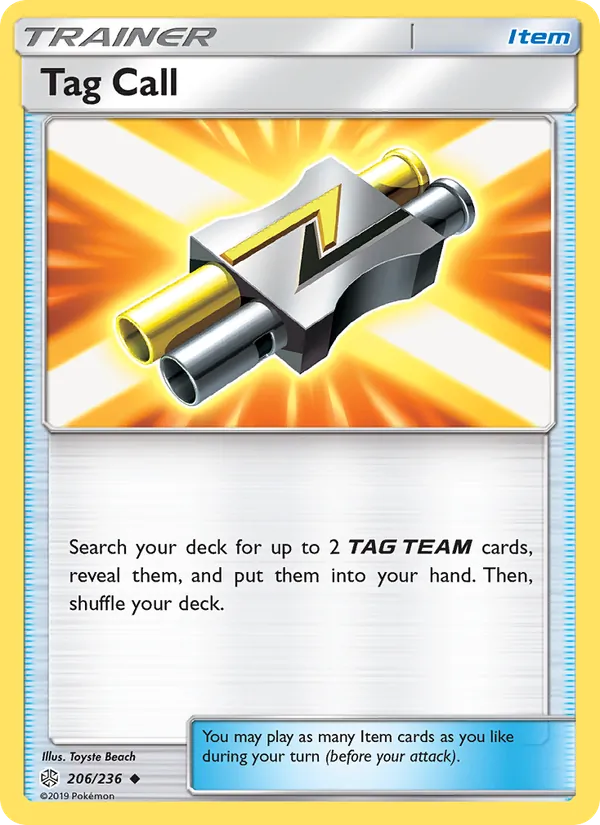 Tag Call card from Cosmic Eclipse, number 206/236