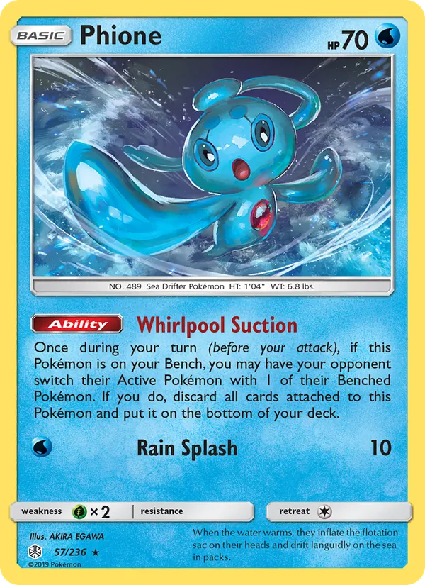 Phione card from Cosmic Eclipse, number 57/236