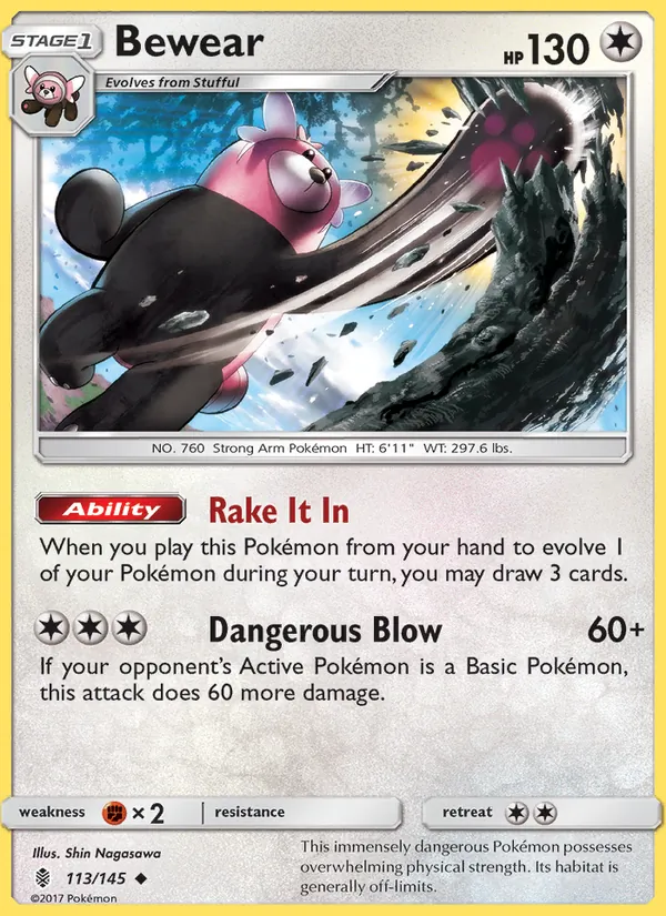 Kartu Bewear dari Guardians Rising, nomor 113/145