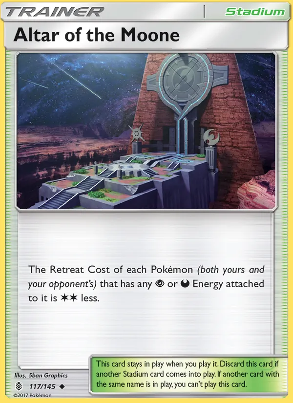 Kartu Altar of the Moone dari Guardians Rising, nomor 117/145