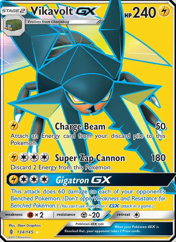Kaart Vikavolt GX uit Guardians Rising, nummer 134/145