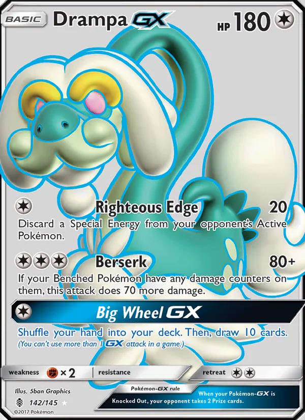 Kaart Drampa GX uit Guardians Rising, nummer 142/145