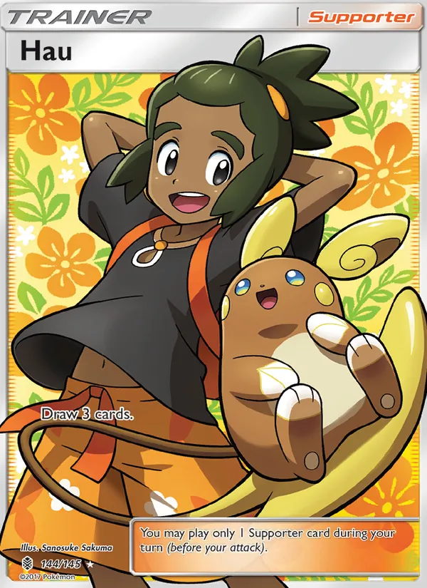 Hau card from Guardians Rising, number 144/145