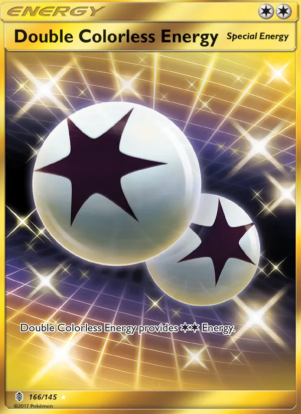 Double Colorless Energy card from Guardians Rising, number 166/145