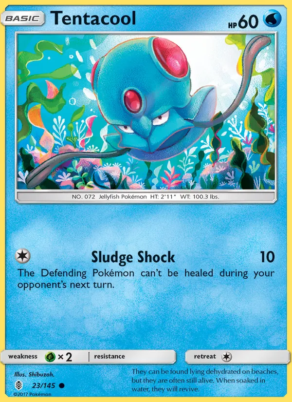 Kartu Tentacool dari Guardians Rising, nomor 23/145