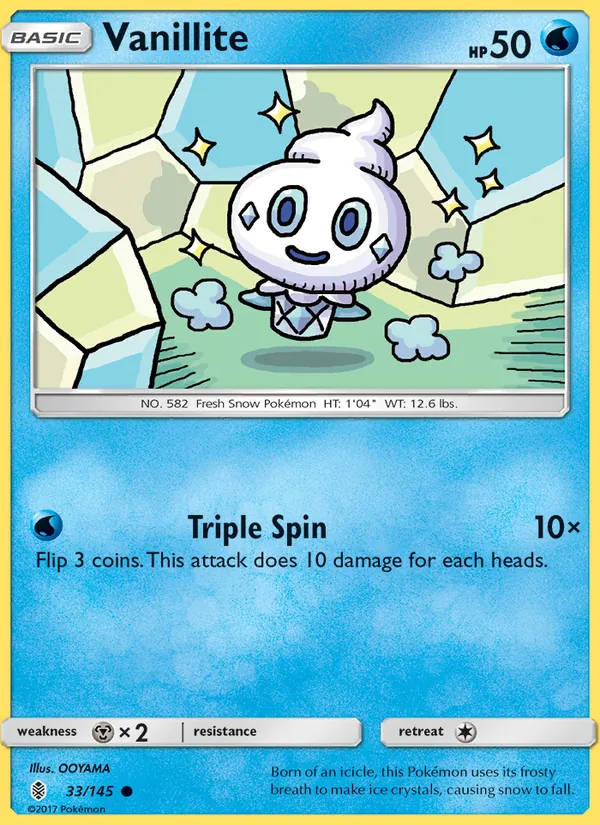 Kaart Vanillite uit Guardians Rising, nummer 33/145