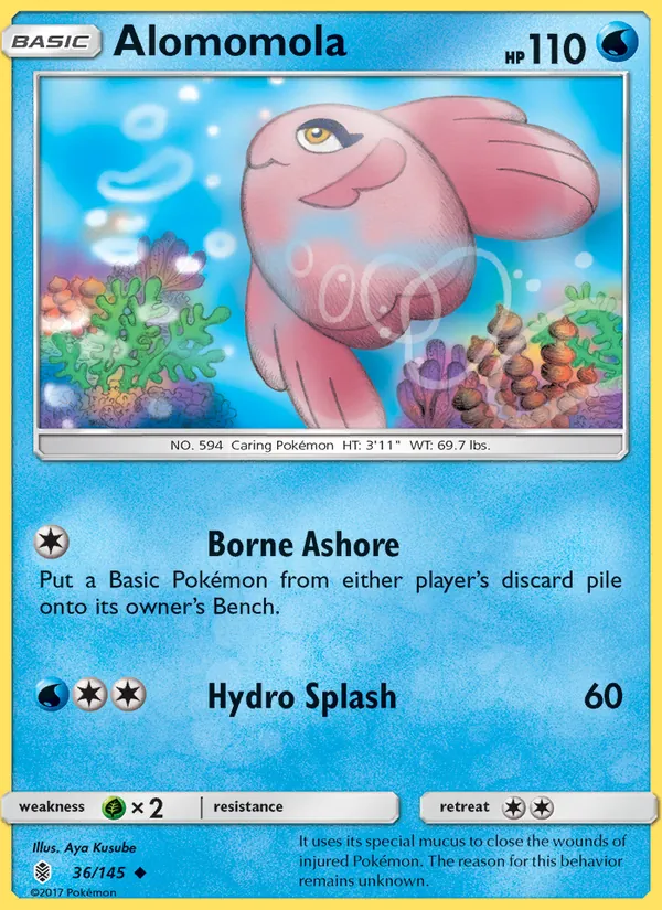 Alomomola card from Guardians Rising, number 36/145