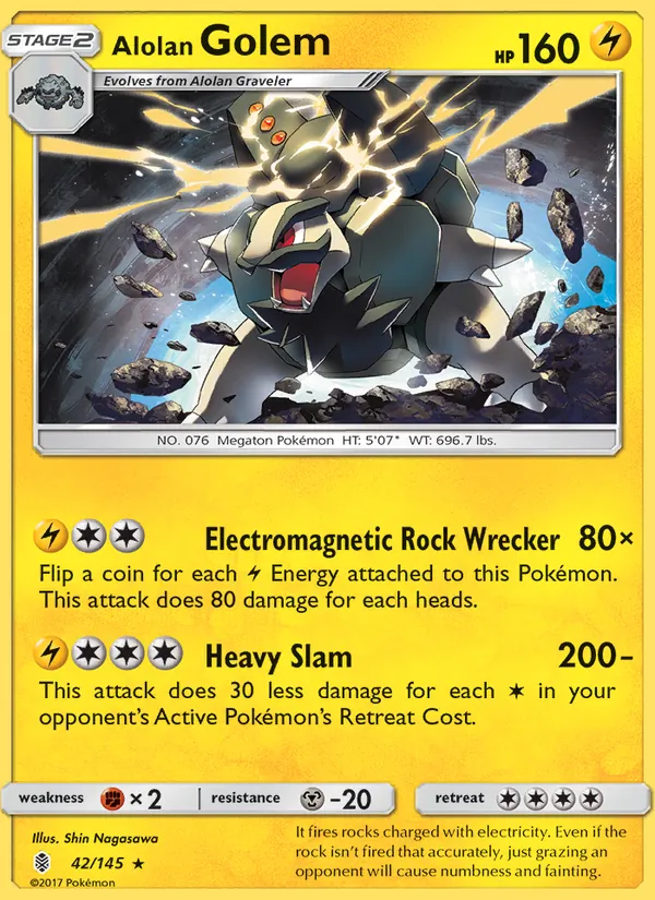 Kaart Alolan Golem uit Guardians Rising, nummer 42/145