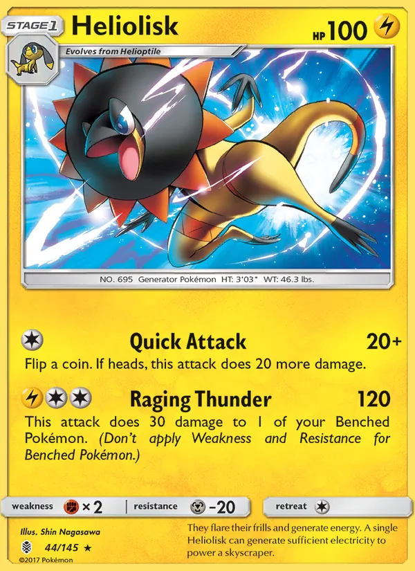 Heliolisk card from Guardians Rising, number 44/145
