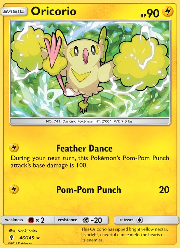 Kaart Oricorio uit Guardians Rising, nummer 46/145