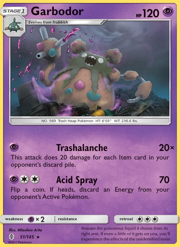 Kaart Garbodor uit Guardians Rising, nummer 51/145