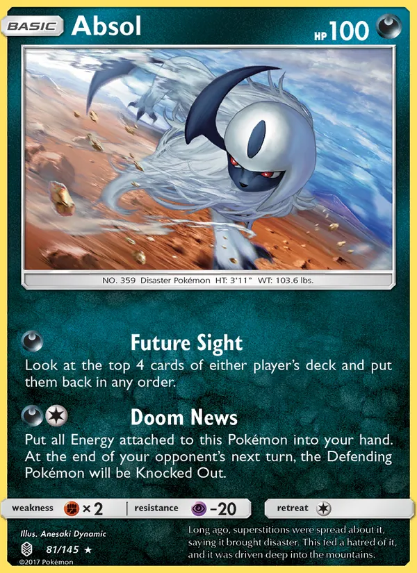 Kartu Absol dari Guardians Rising, nomor 81/145