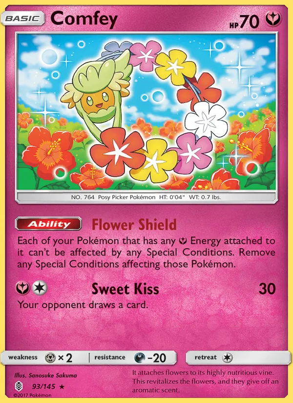 Kaart Comfey uit Guardians Rising, nummer 93/145