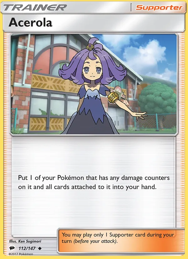 Kaart Acerola uit Burning Shadows, nummer 112/147
