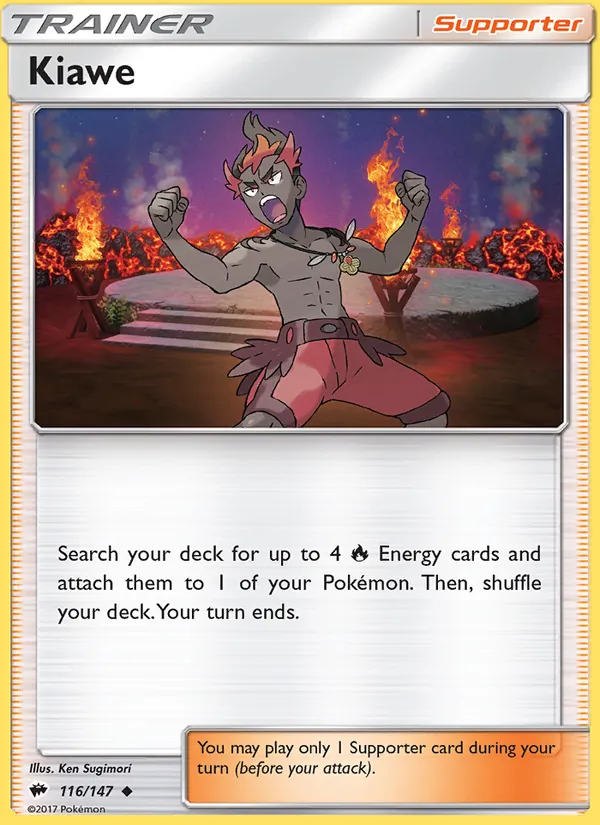 Kartu Kiawe dari Burning Shadows, nomor 116/147