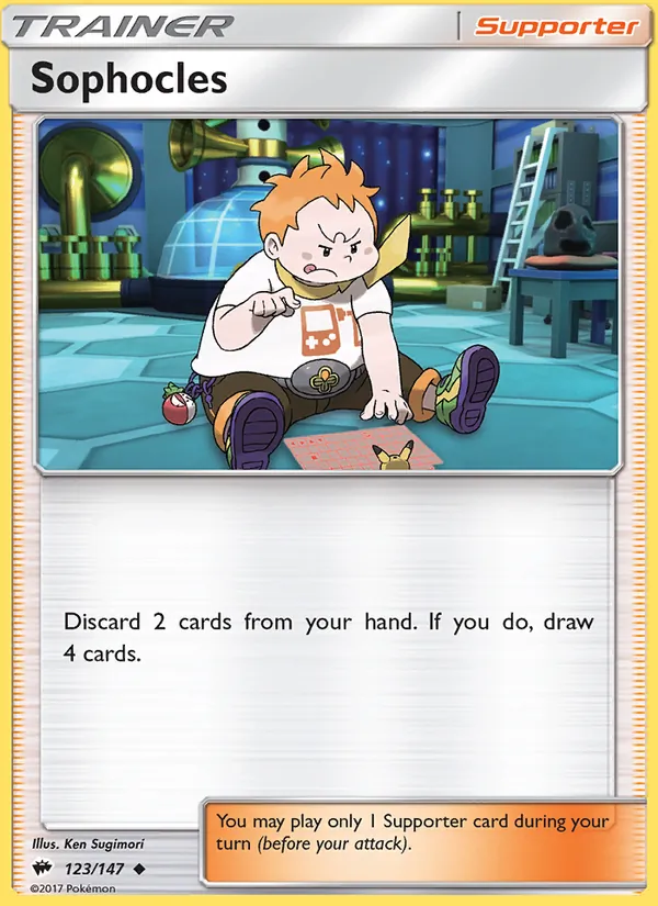 Kaart Sophocles uit Burning Shadows, nummer 123/147
