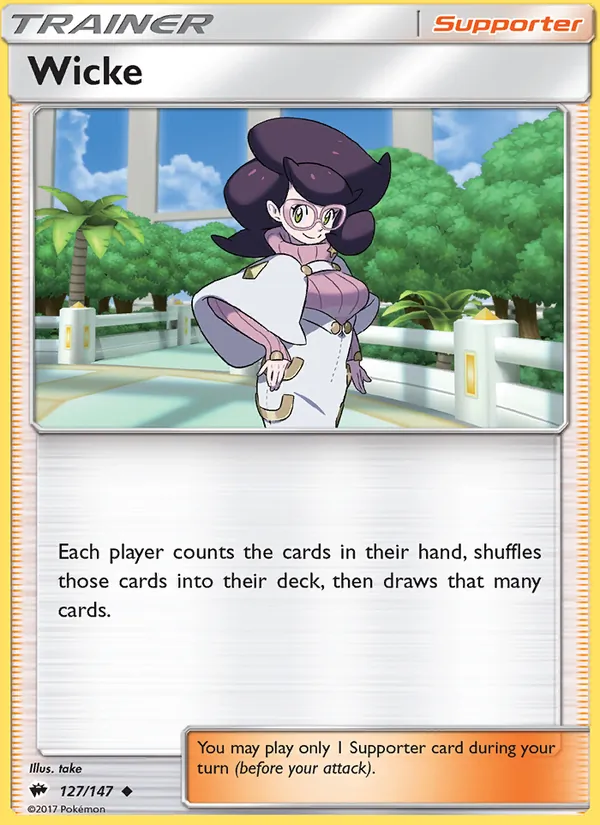 Kaart Wicke uit Burning Shadows, nummer 127/147