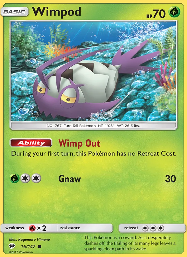 Kartu Wimpod dari Burning Shadows, nomor 16/147