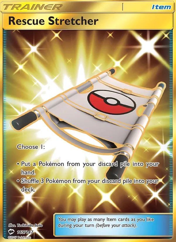 Rescue Stretcher card from Burning Shadows, number 165/147