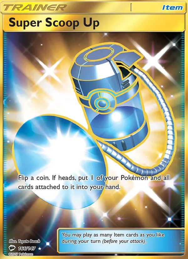 Super Scoop Up card from Burning Shadows, number 166/147