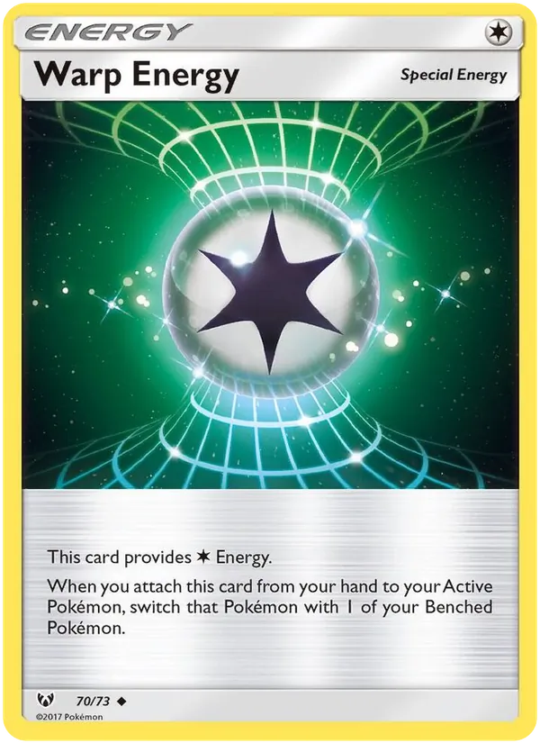 Kaart Warp Energy uit Shining Legends, nummer 70/73