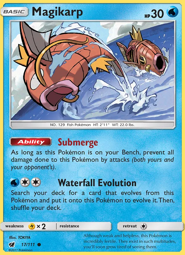 Kartu Magikarp dari Crimson Invasion, nomor 17/111