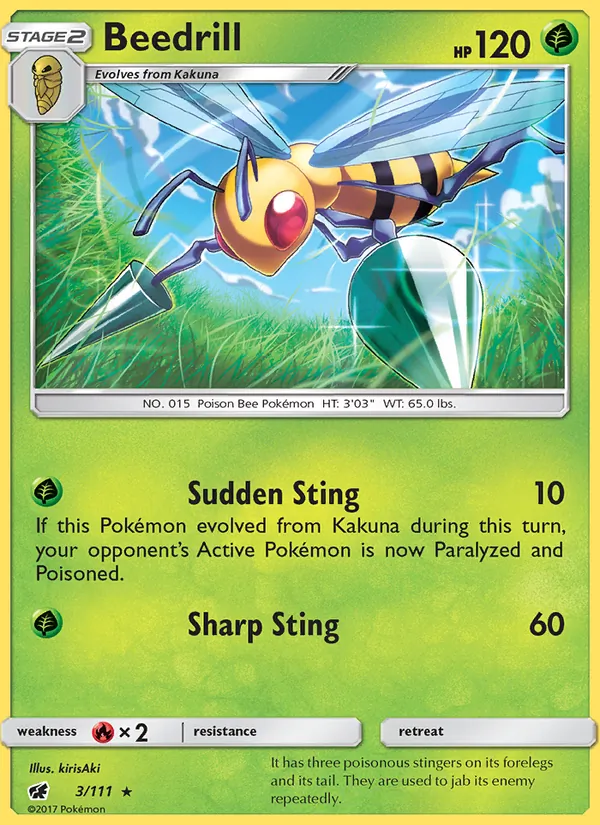 Kaart Beedrill uit Crimson Invasion, nummer 3/111