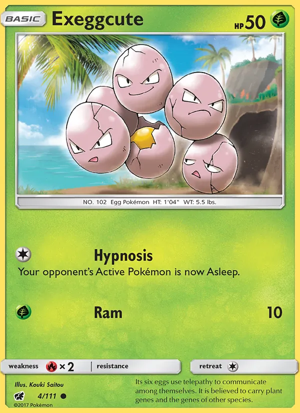 Kaart Exeggcute uit Crimson Invasion, nummer 4/111
