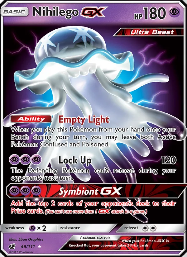 Nihilego GX card from Crimson Invasion, number 49/111