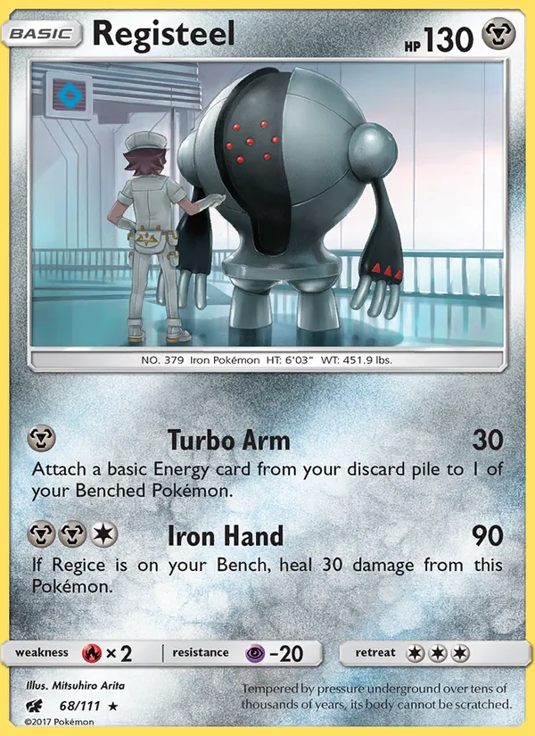 Kartu Registeel dari Crimson Invasion, nomor 68/111