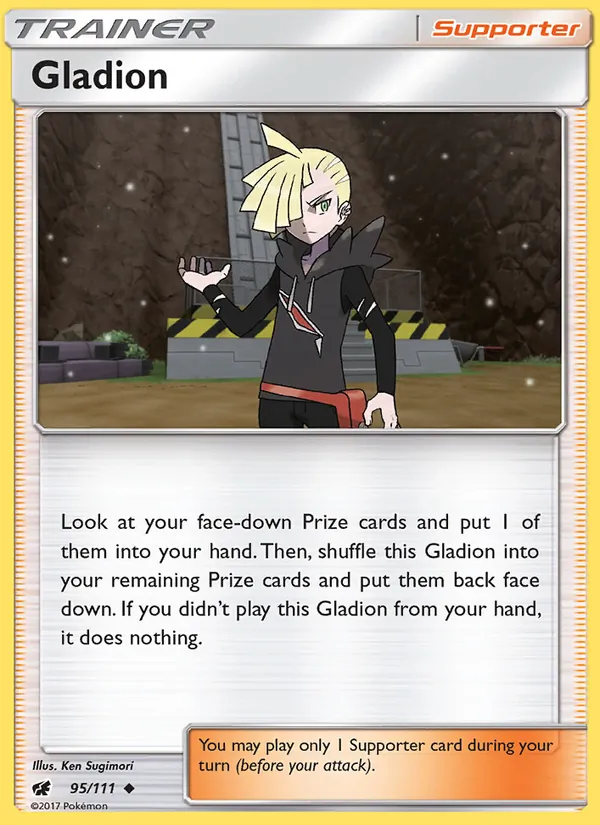 Kaart Gladion uit Crimson Invasion, nummer 95/111