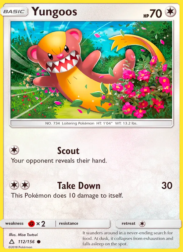 Kartu Yungoos dari Ultra Prism, nomor 112/156