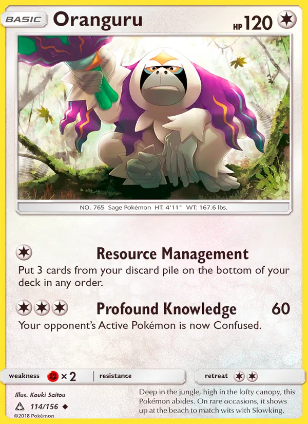 Kaart Oranguru uit Ultra Prism, nummer 114/156