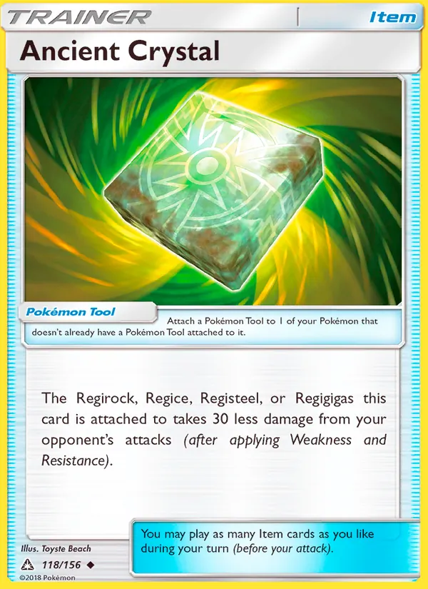 Kaart Ancient Crystal uit Ultra Prism, nummer 118/156