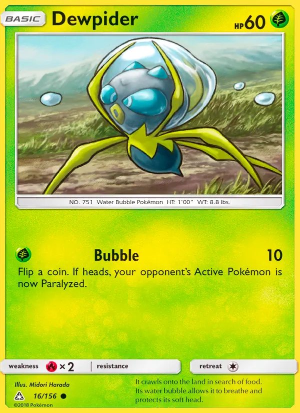 Kartu Dewpider dari Ultra Prism, nomor 16/156
