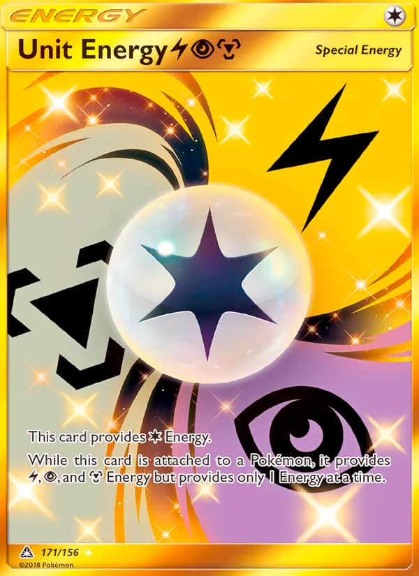 Kartu Unit Energy LightningPsychicMetal dari Ultra Prism, nomor 171/156