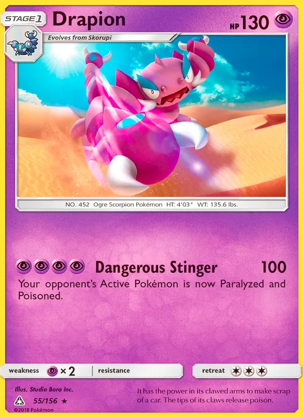 Kaart Drapion uit Ultra Prism, nummer 55/156