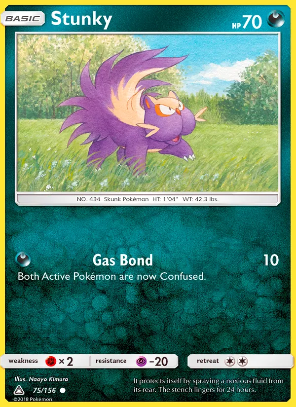 Kaart Stunky uit Ultra Prism, nummer 75/156